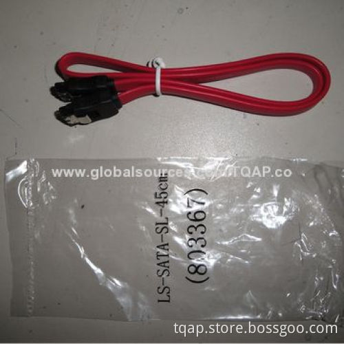 18"(45cm) long cable w/connectors of 180 degrees (L-type straight)at both ends with locking device
